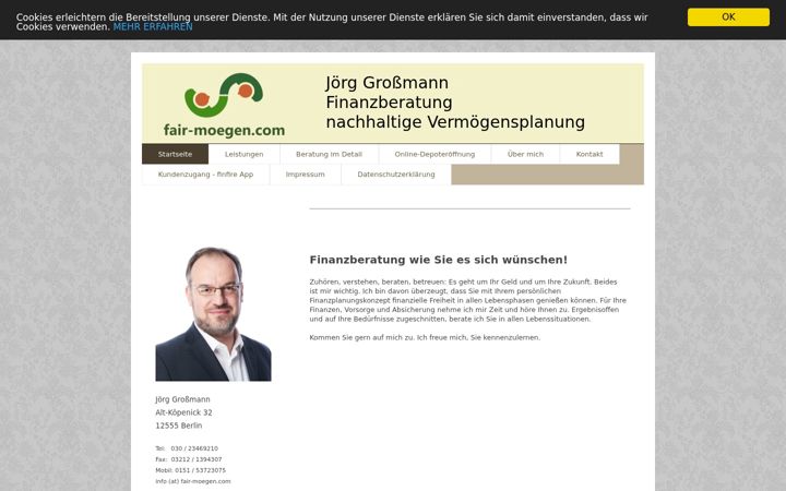 Screenshot of fair-moegen.com