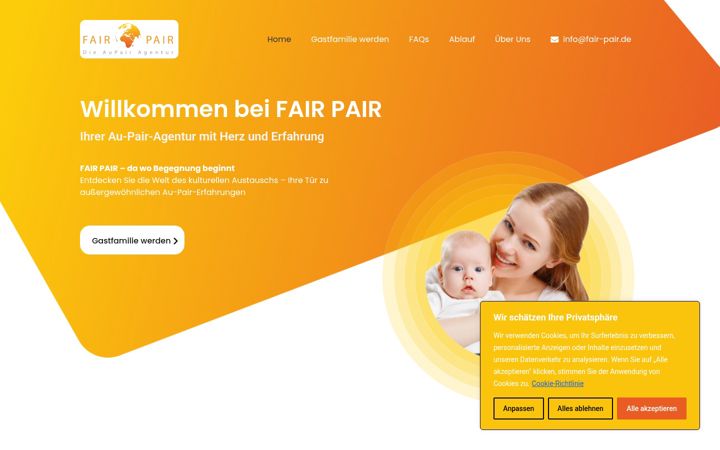 Screenshot of fair-pair.de