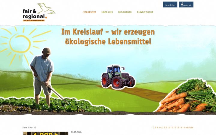 Screenshot von fair-regional.de