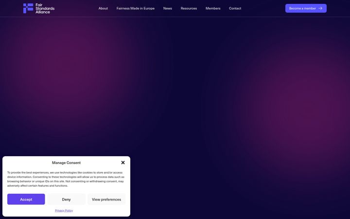 Screenshot of fair-standards.org