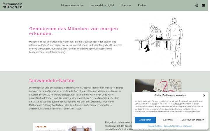 Screenshot von fair-wandeln.de
