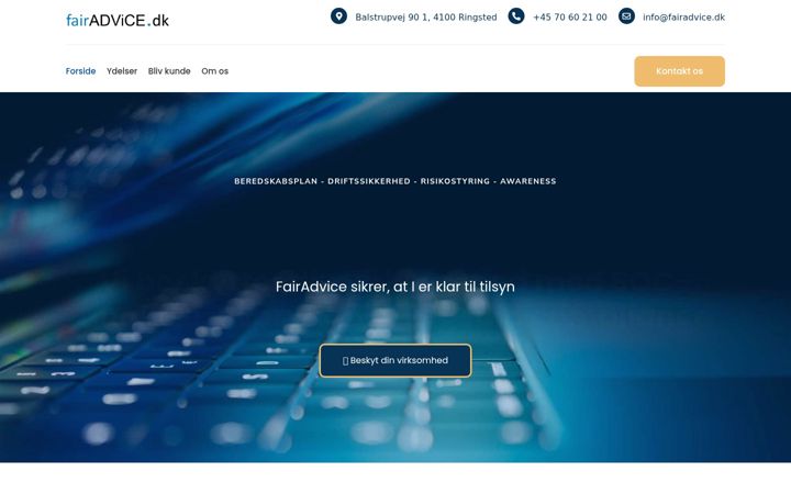 Screenshot of fairadvice.dk
