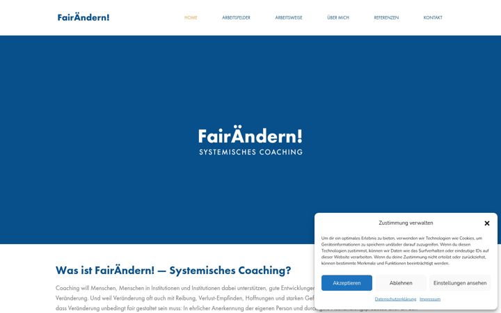 Screenshot von fairaendern-systemisches-coaching.de
