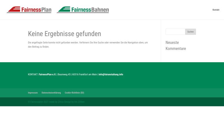 Captură de ecran a fairanstaltung.info