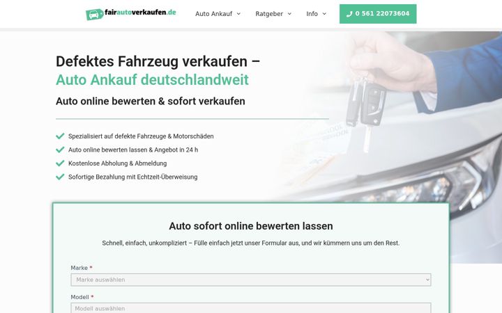 Screenshot of fairautoverkaufen.de