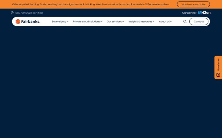 Screenshot of fairbanks.nl