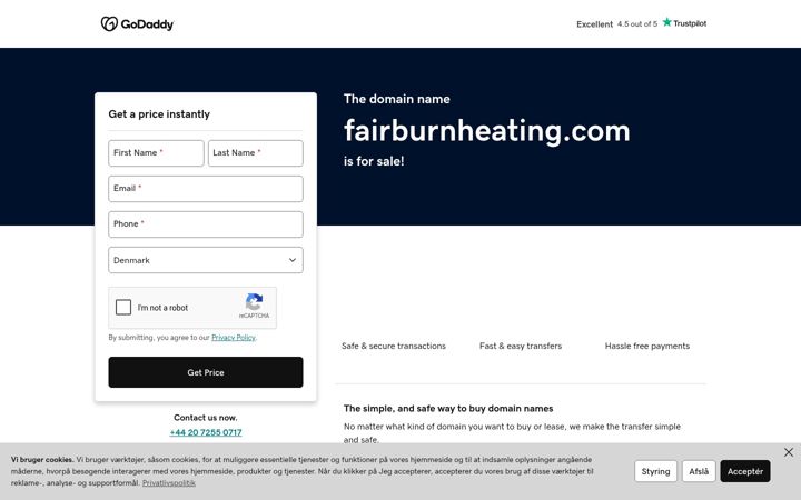 Screenshot of fairburnheating.com