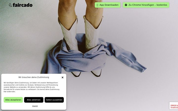 Screenshot of faircado.at