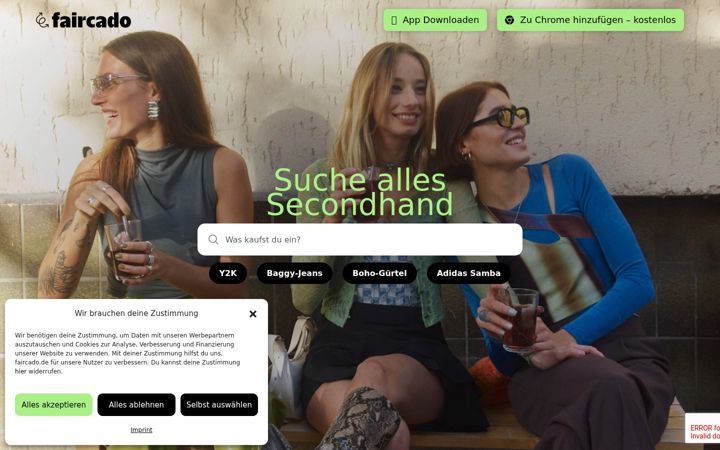 Screenshot of faircado.fr