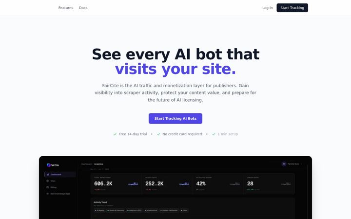 Screenshot of faircite.com
