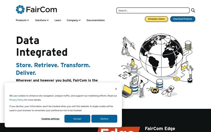 Screenshot of faircom.com