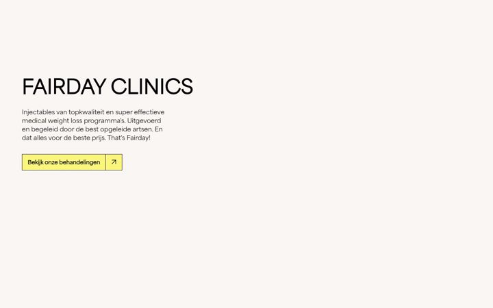 Screenshot of fairdayclinics.nl