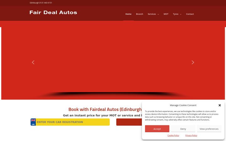 Screenshot of fairdealautos.com