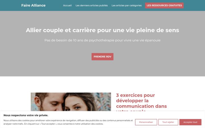 Screenshot of faire-alliance.com