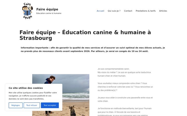Screenshot of faire-equipe.fr
