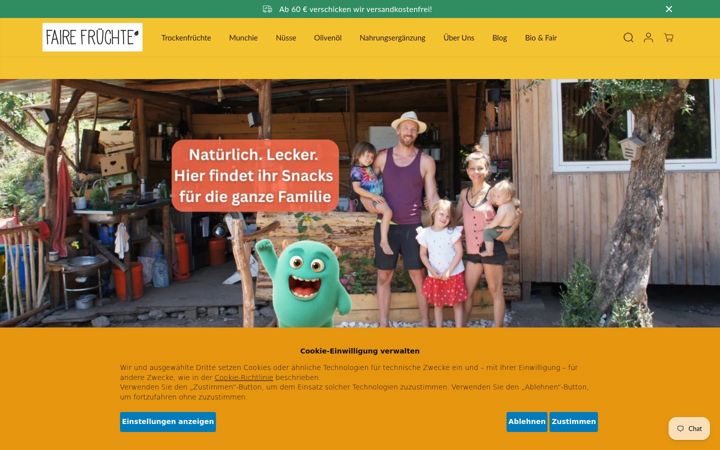 Screenshot ta' faire-fruechte.de