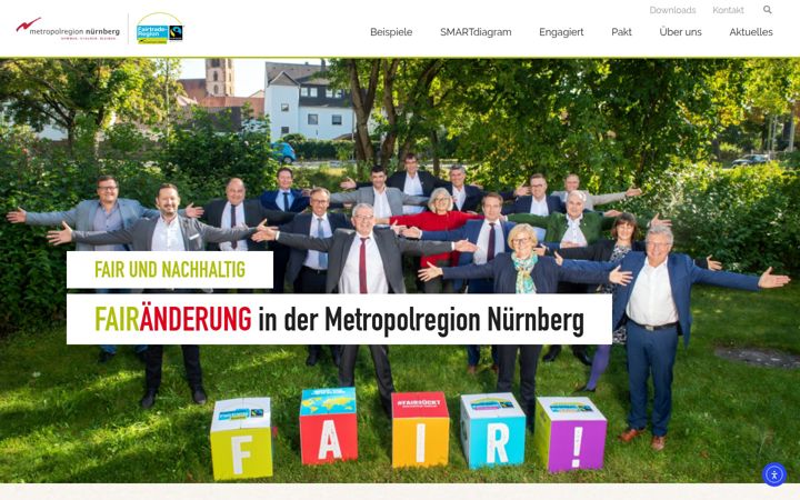 Screenshot of faire-metropolregionnuernberg.de