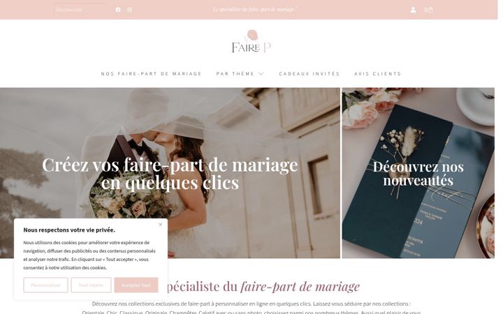Screenshot of faire-p.com