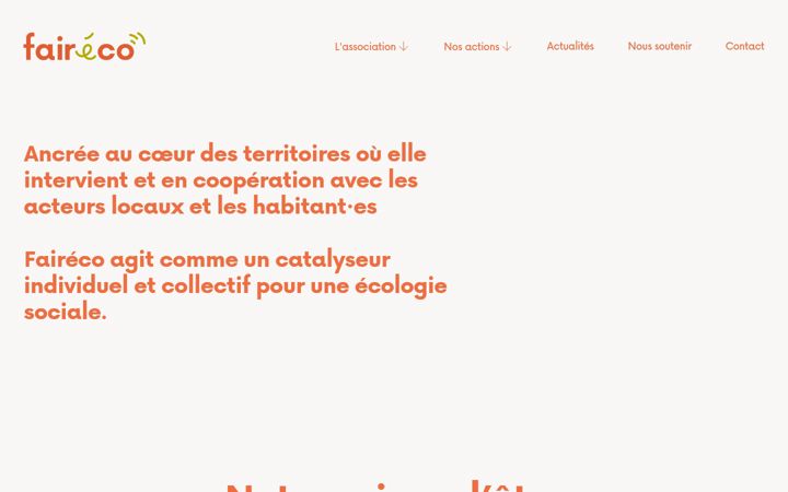 Screenshot of faireco-asso.fr