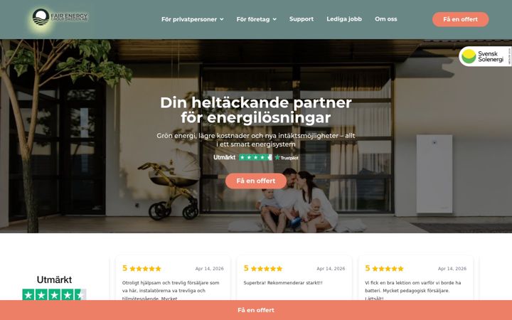 Screenshot of fairenergygroup.se
