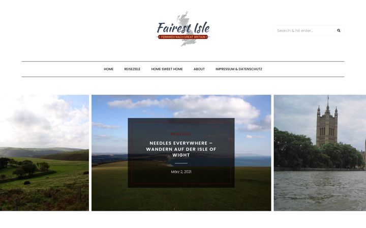 Screenshot of fairest-isle.de