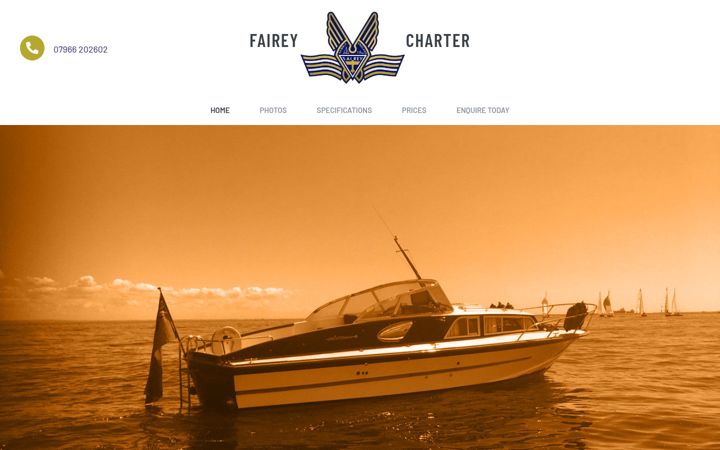 Screenshot of fairey-charter.co.uk