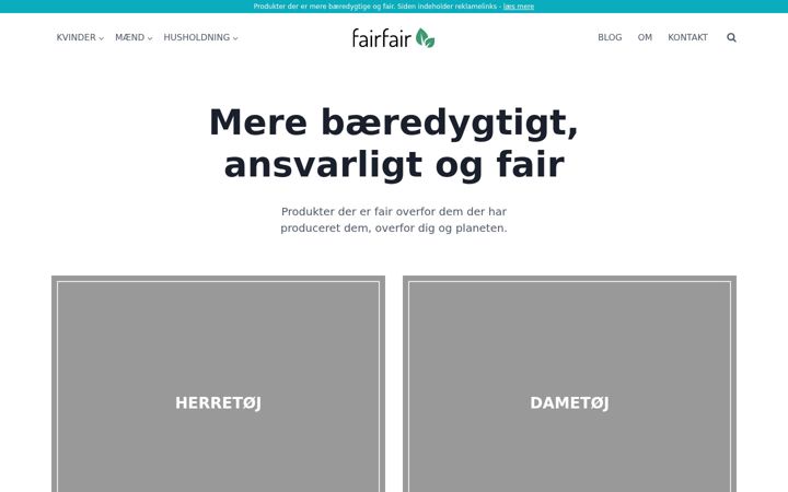 Screenshot of fairfair.dk