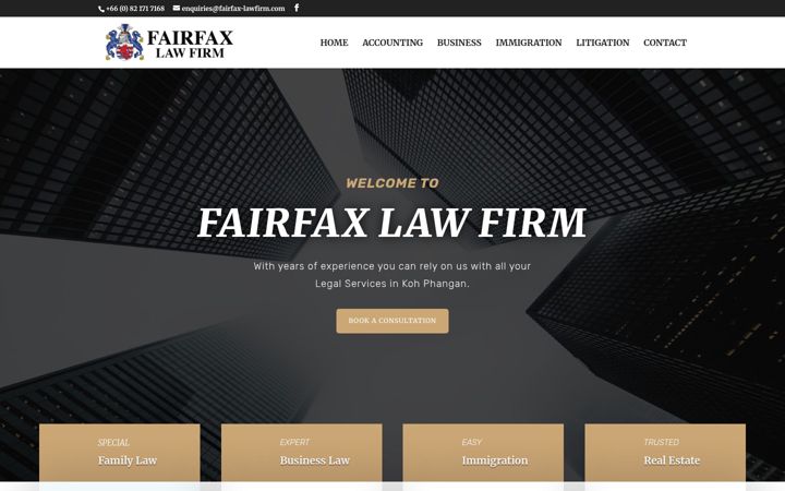 Screenshot of fairfax-lawfirm.com