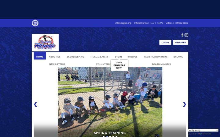 Screenshot of fairfieldatlanticlittleleague.org