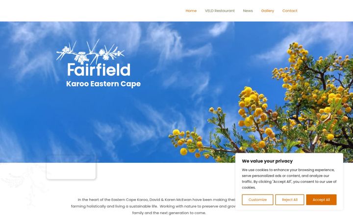 Képernyőkép: fairfieldec.co.za
