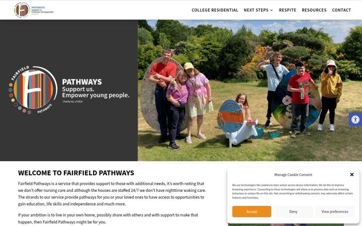Screenshot of fairfieldpathways.co.uk