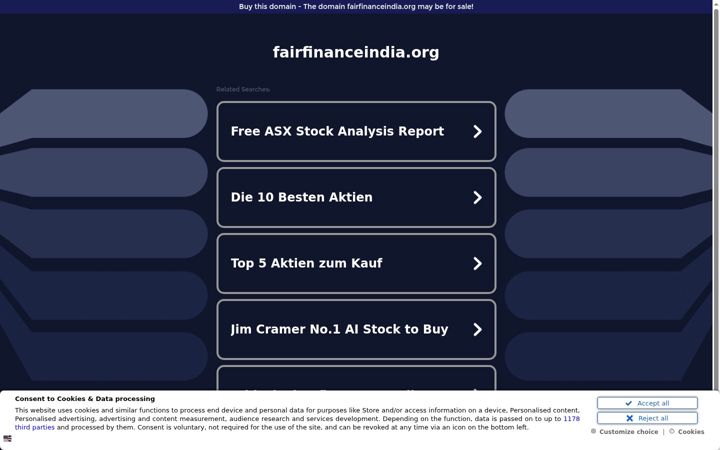Screenshot of fairfinanceindia.org