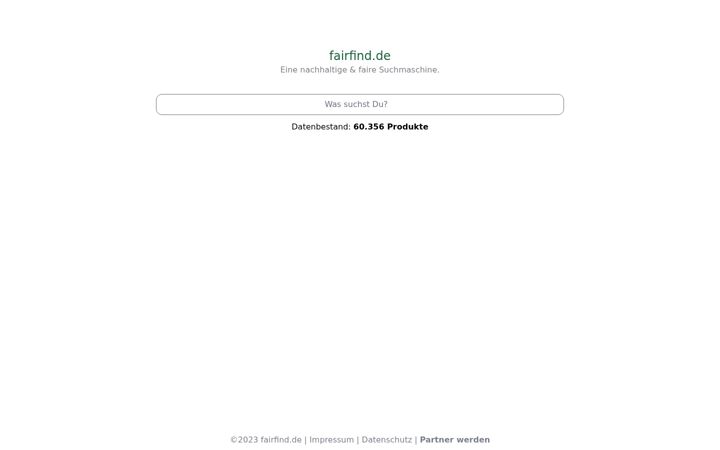 Screenshot of fairfind.de