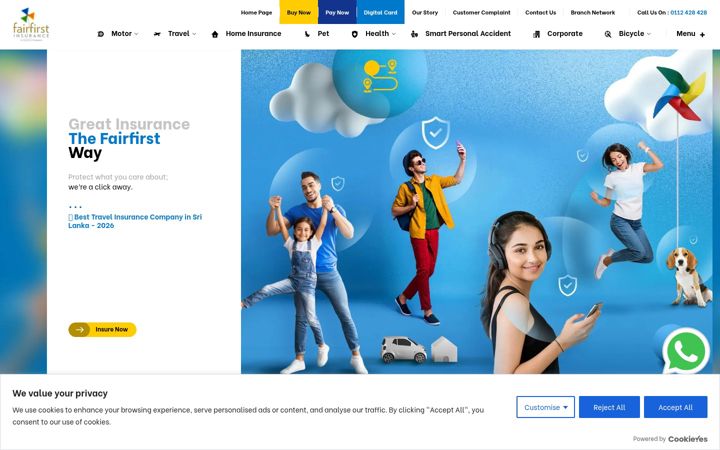 Screenshot of fairfirst.lk
