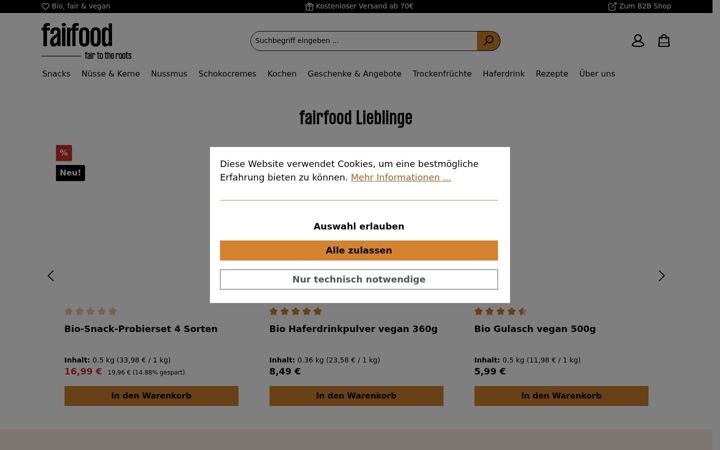 Screenshot of fairfood.bio