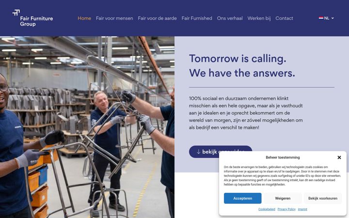 Екранна снимка на fairfurnituregroup.nl