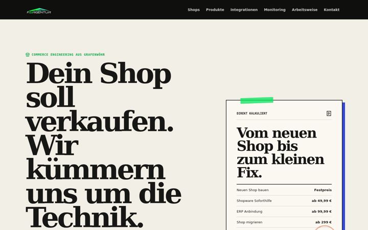 Screenshot of fairgentur.de