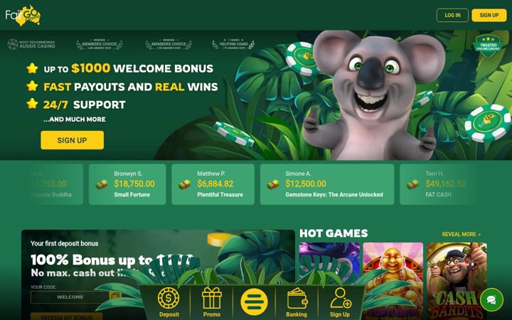 Screenshot of fairgocasino.com