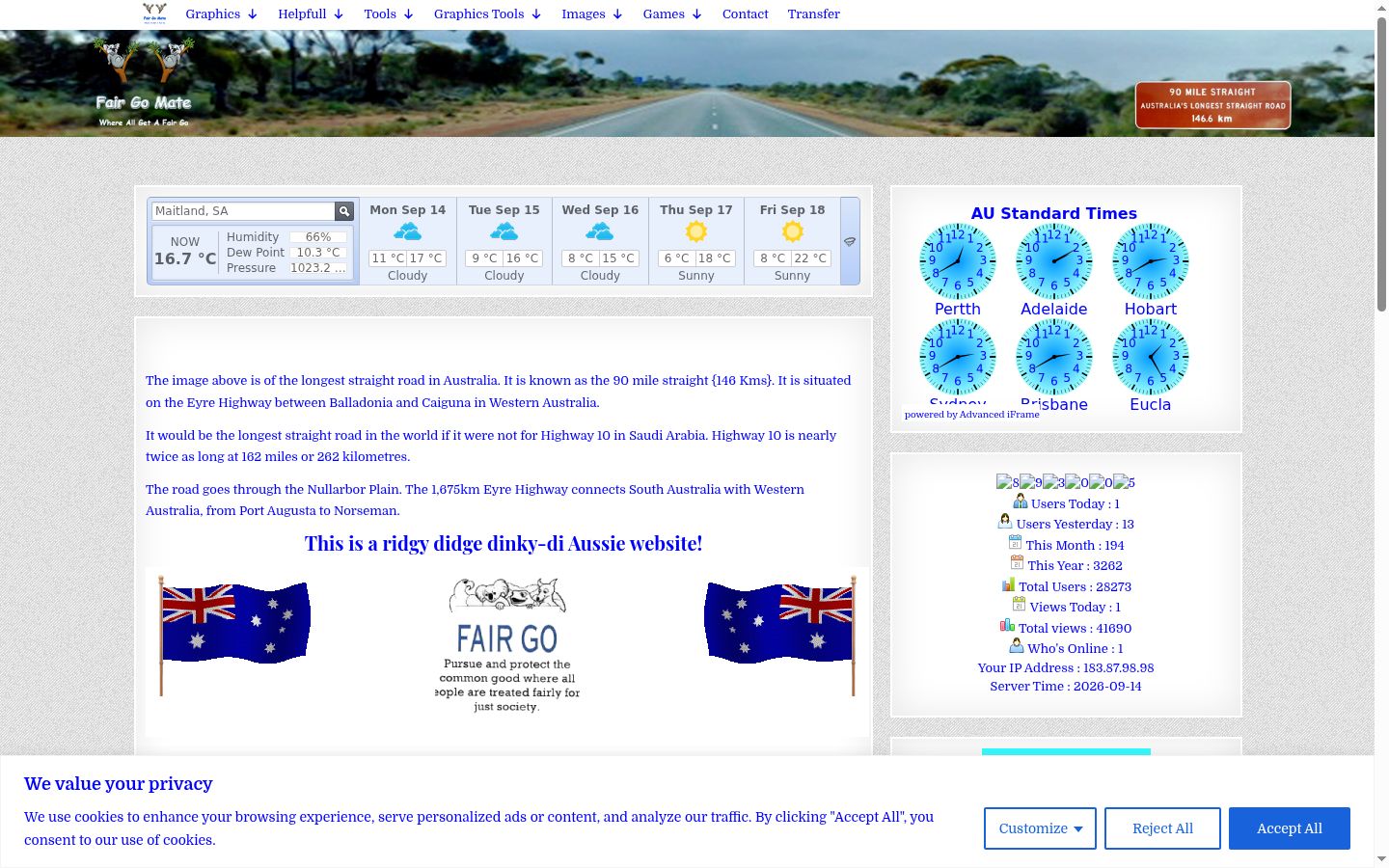 Screenshot tal-banner tal-kunsens muri qabel kwalunkwe interazzjoni