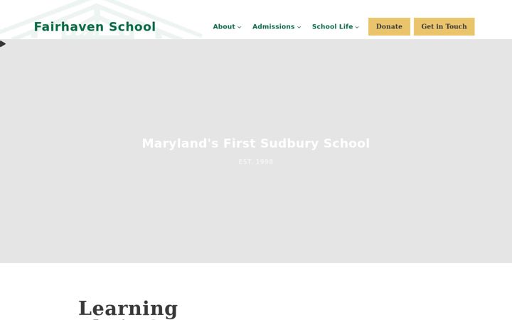 Screenshot of fairhavenschool.com
