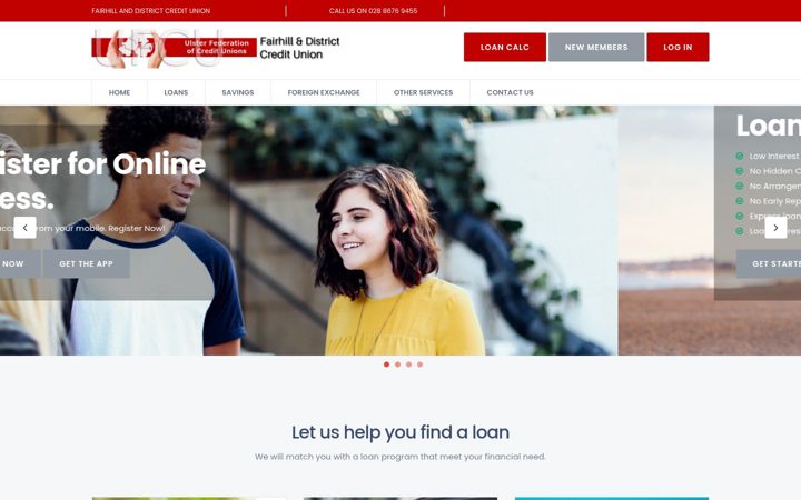 Screenshot of fairhillanddistrictcu.com