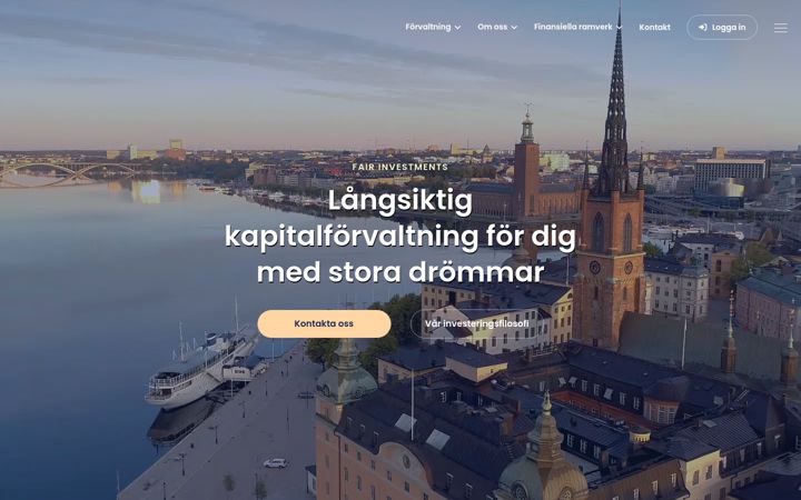 Screenshot of fairinvestments.se