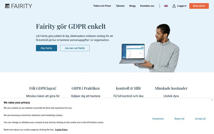 Zrzut ekranu fairity.io
