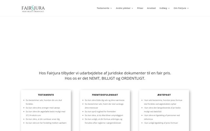 Zrzut ekranu fairjura.dk