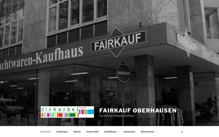 Екранна снимка на fairkauf-oberhausen.de