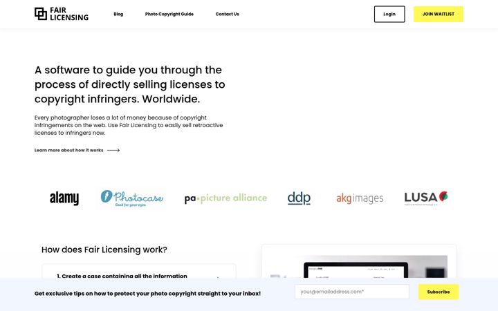 Screenshot of fairlicensing.com