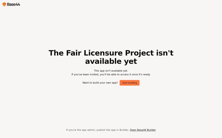 Képernyőkép: fairlicensureproject.org