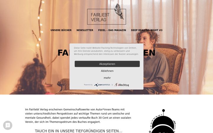 Екранна снимка на fairliebtverlag.de