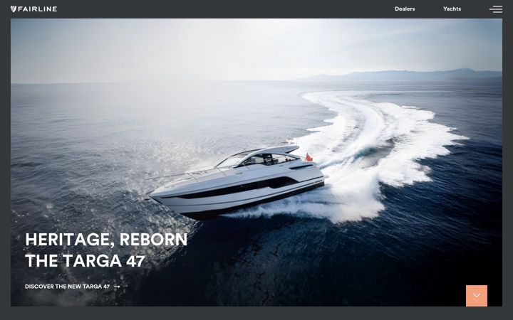 Screenshot of fairline-americas.com