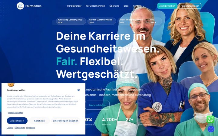 Screenshot of fairmedics.de